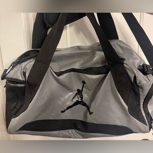 Jordan Classic Black and Gray Duffel Bag